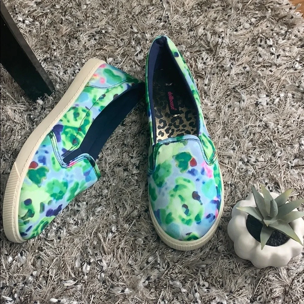 New Dollhouse multicolor slip‎ on sneakers